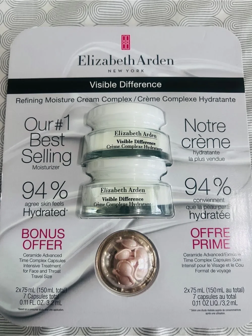 Elizabeth Arden Visible Difference Refining Moisture Cream Complex pack